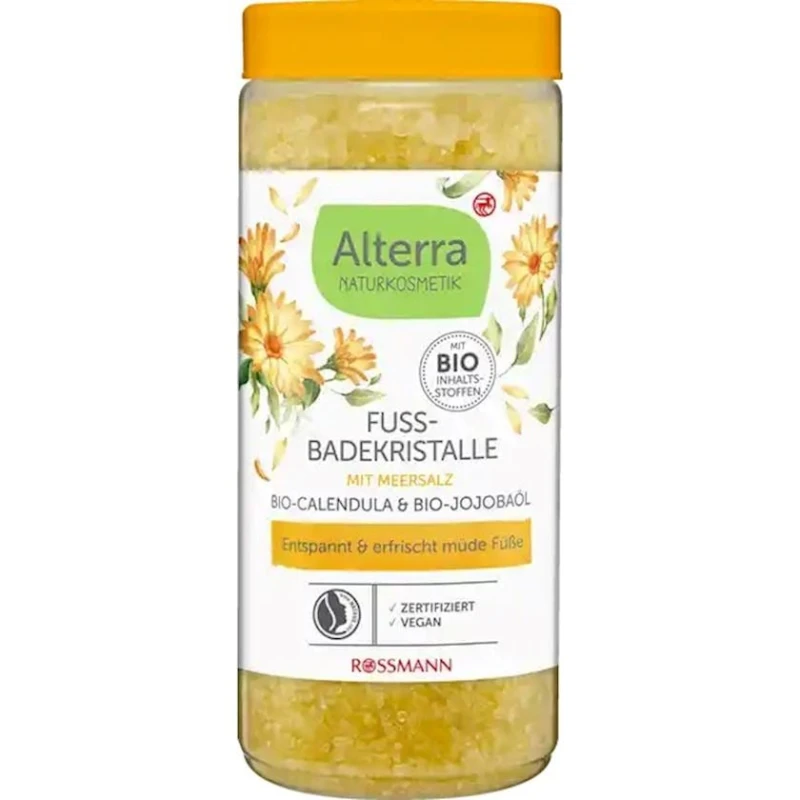 Соль для ванночки для ног Alterra Bio-Calendula & Bio-Jojoba Oil 600 г Соль для ванночки для ног Alterra Bio-Calendula & Bio-Jojoba Oil 600 г