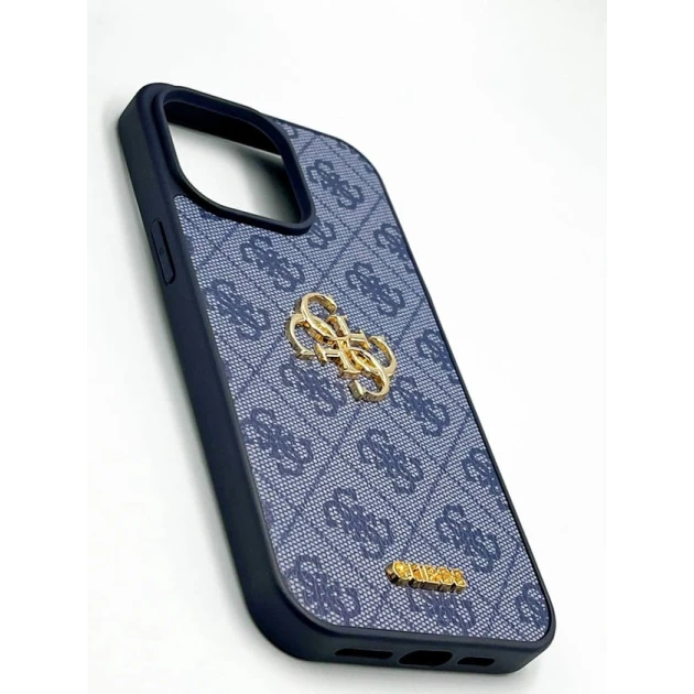 Чехол Guess для Apple iPhone 15, синий Чехол Guess для Apple iPhone 15, синий