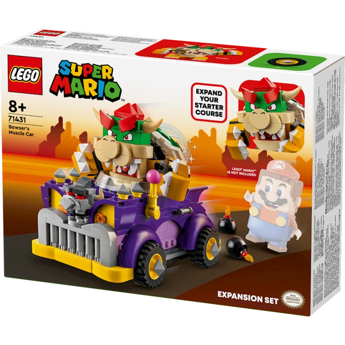 Конструктор LEGO Super Mario Bowser's Muscle Car 71431, 8+ лет, 458 деталей
