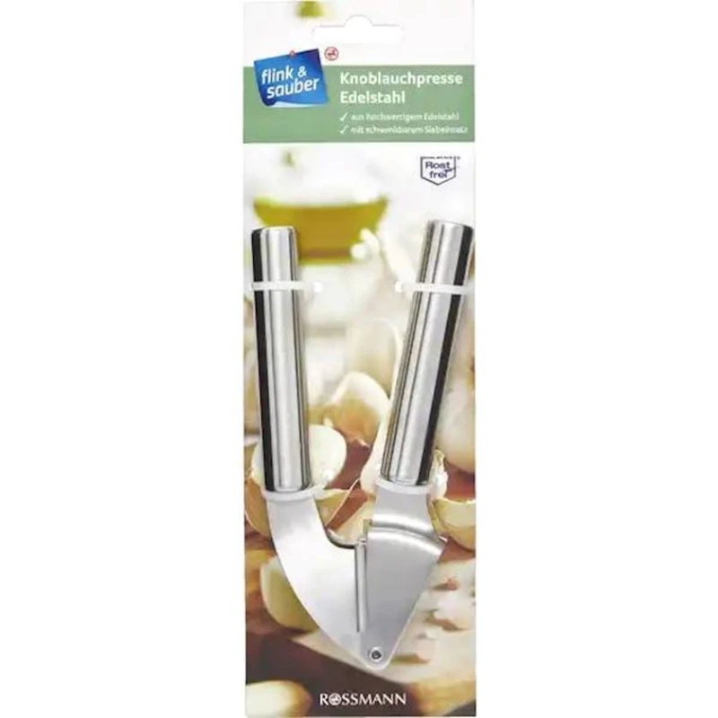 Пресс для чеснока Flink & Sauber 4305615627069, серебристый Пресс для чеснока Flink & Sauber 4305615627069, серебристый
