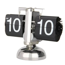 Masaüstü saat HY-F001 Silver/Black