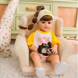 Кукла Reborn JX-299-5, желтая, 55 см Кукла Reborn JX-299-5, желтая, 55 см