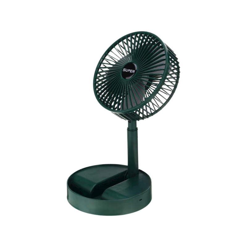 Portativ ventilyator Mini Telescopic Folding Fan FT-912, yaşıl