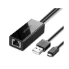 Сетевой адаптер Ugreen CR110 30985 Ethernet RJ-45 - USB 2.0 Micro USB Black Сетевой адаптер Ugreen CR110 30985 Ethernet RJ-45 - USB 2.0 Micro USB Black