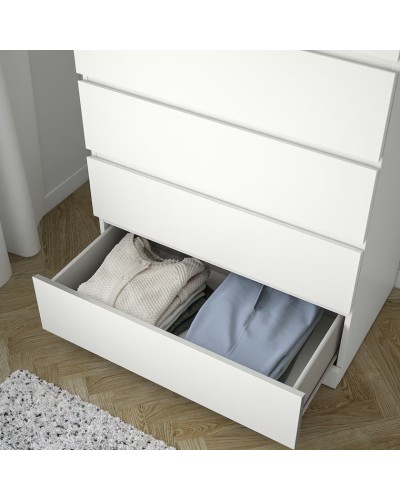 Komod IKEA Malm, ağ, 80x123 sm