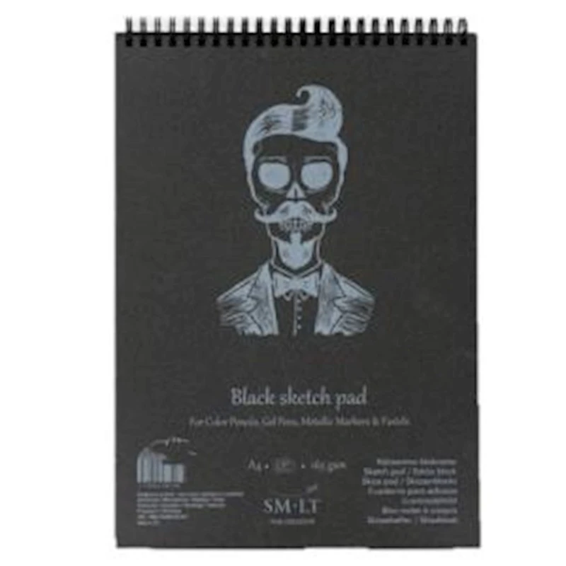Albom sketç üçün SM-LT Black Sketch Pad, 165 q/m², А4, 30 v, qara
