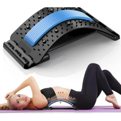 Bel üçün masajor-körpü WS0412, qara/göy, 36 sm Bel üçün masajor-körpü WS0412, qara/göy, 36 sm