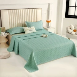 Комплект покрывала и наволочки Annaberry ET-1409, 160x230/50x70 см, односпальный, голубой Комплект покрывала и наволочки Annaberry ET-1409, 160x230/50x70 см, односпальный, голубой