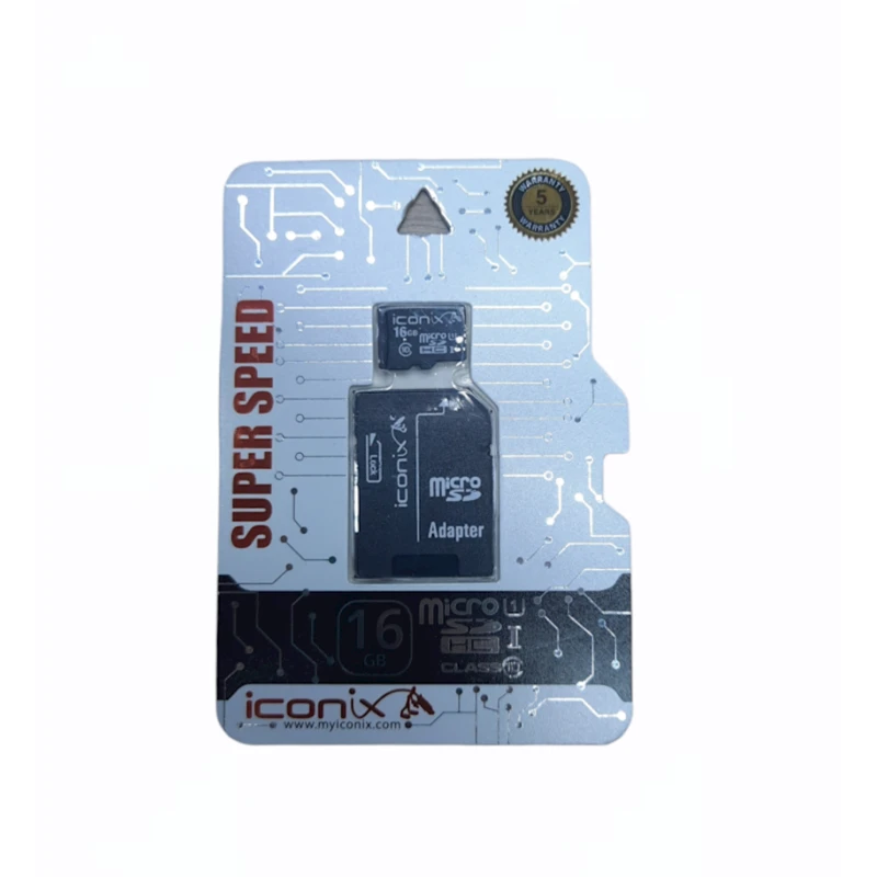Карта памяти iConix 16GB MicroSD Pack