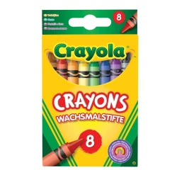 Разноцветные стандартные восковые мелки Crayola, 8 шт. 48 гр.