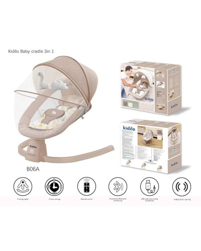 Uşaqlar üçün yelləncək-kreslo Kidilo slm026, bej