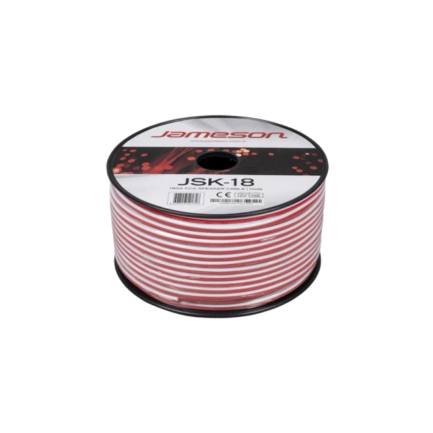 Провод Jameson JSK-18, красный/белый, 100 м Провод Jameson JSK-18, красный/белый, 100 м