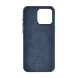 MagSafe ilə Silikon Case iPhone 16 Pro Storm Blue