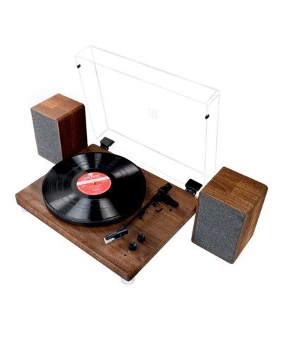 Vinil plastin pleyeri Vintage Glassy With Speaker