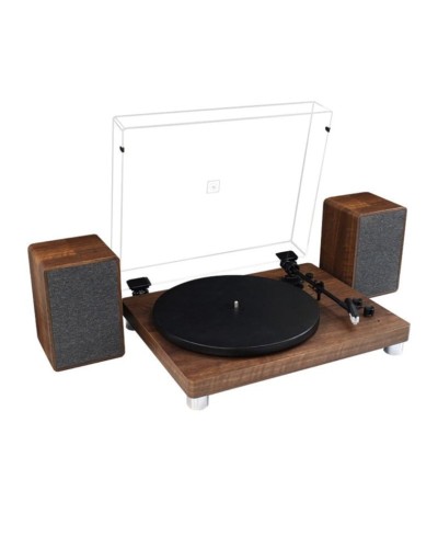 Vinil plastin pleyeri Vintage Glassy With Speaker