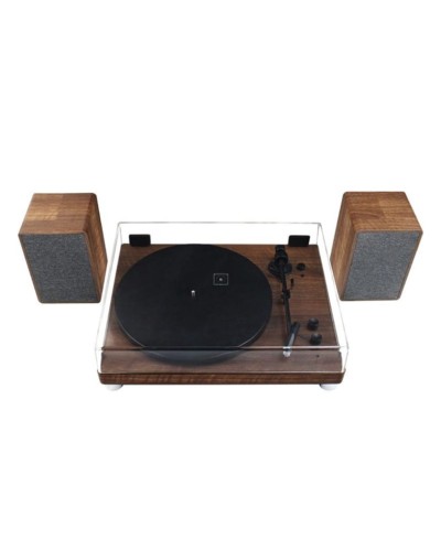 Vinil plastin pleyeri Vintage Glassy With Speaker