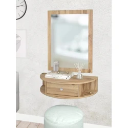 Консоль Art Mebel 24, ЛДСП, 18x75x40 см, вотан