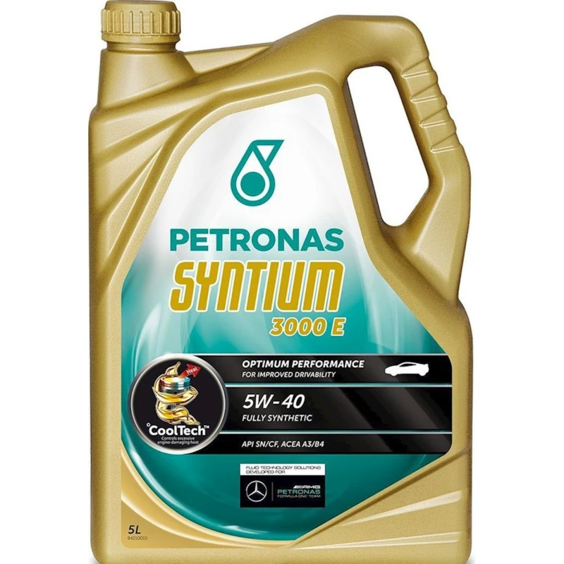 Моторное масло Petronas Syntium 3000 E, 5W-40, 5 л Моторное масло Petronas Syntium 3000 E, 5W-40, 5 л