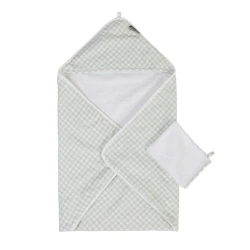 Детское полотенце Childhome CCBCJVF, 80x80 см, белое/зеленое