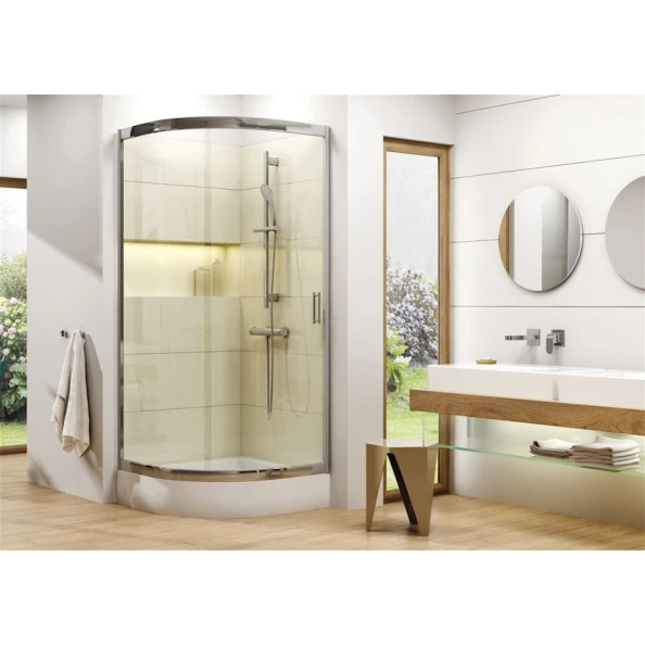 Duş altığı Deante Funkia, 90x90x16 sm, akril, ağ