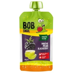 Meyvə-giləmeyvəli püre Bob Snail Smoothie Armud-Böyürtkən, 120 q Meyvə-giləmeyvəli püre Bob Snail Smoothie Armud-Böyürtkən, 120 q
