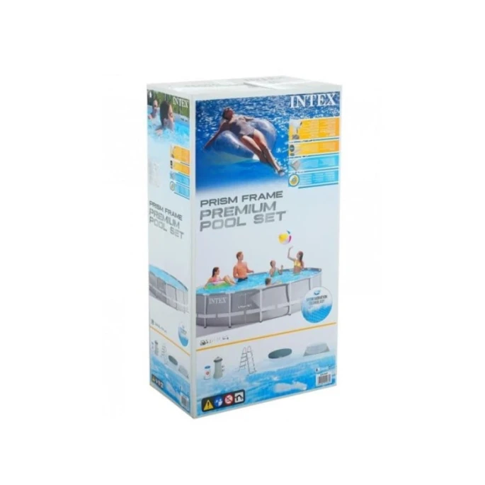 Каркасный бассейн İntex H26718FR, серый, 366x122 см, 10685 л