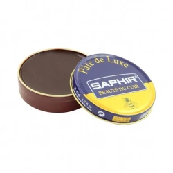Крем Saphir Pate De Luxe 05 Dark Brown для обуви из гладкой кожи, темно-коричневый, 50 мл