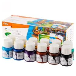 Набор красок Deli Tempera Poster C14-12, 12 шт