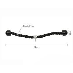 Рукоятка для тренажера WS0130 Tricep Rope Double, 72 см