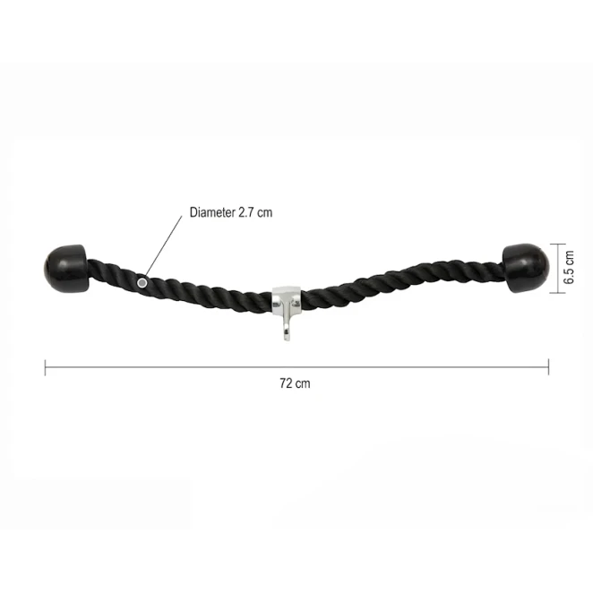 Рукоятка для тренажера WS0130 Tricep Rope Double, 72 см