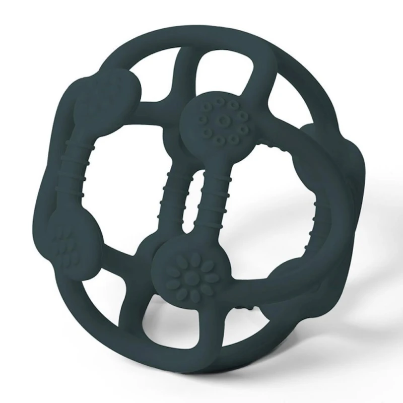 Прорезыватель BabyOno Сфера, с 0 месяцев, силикон, черный