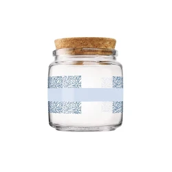 Стеклянная банка Bormioli Rocco с пробкой 0.75 л, голубая