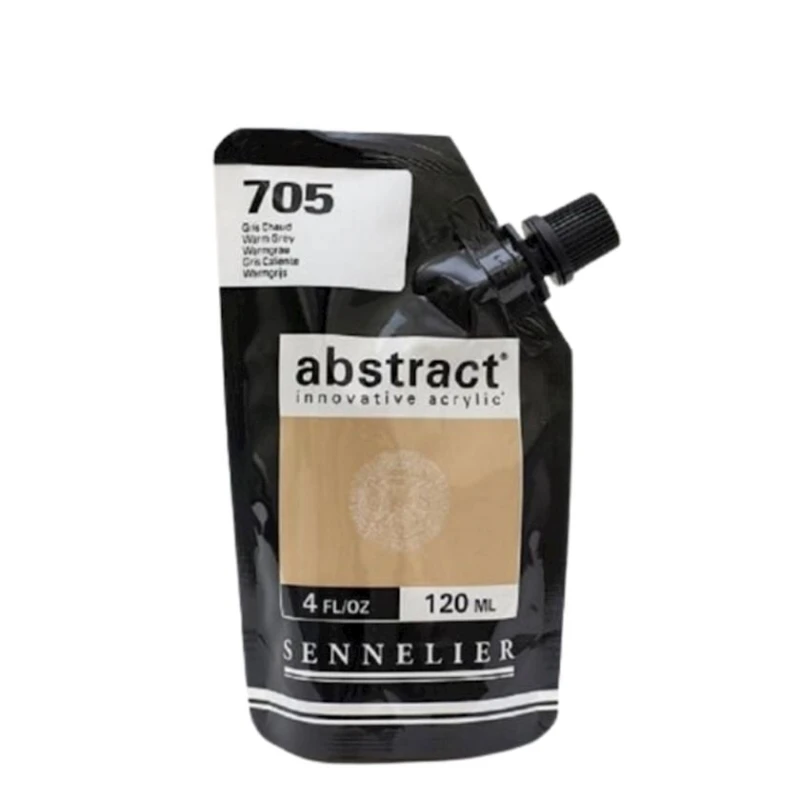 Akril boya Sennelier Abstract 705 Warm Grey, isti boz, 120 ml Akril boya Sennelier Abstract 705 Warm Grey, isti boz, 120 ml