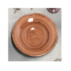 Тарелка By Bone Vintage PH-100026, 28 см, фарфор, коричневый Тарелка By Bone Vintage PH-100026, 28 см, фарфор, коричневый