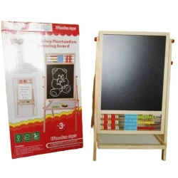 Мольберт для детей Wooden toys, от 3 лет, дерево, двухсторонний, бежевый