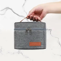 Термосумка AA-ES-062, 17X13 см, текстиль, серая Термосумка AA-ES-062, 17X13 см, текстиль, серая