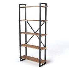 Stellaj 3563_LoftStefan5Votan, 90x31x180 sm, LDSP, qəhvəyi