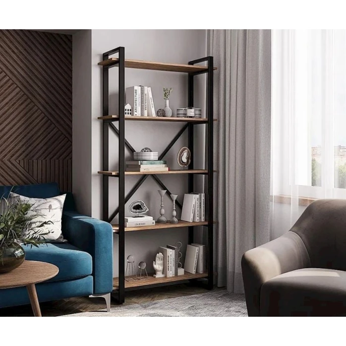 Stellaj 3563_LoftStefan5Votan, 90x31x180 sm, LDSP, qəhvəyi