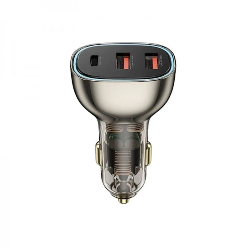 Автомобильное зарядное устройство Wiwu WI-QC013 90W 2USB/1Type-C Black Автомобильное зарядное устройство Wiwu WI-QC013 90W 2USB/1Type-C Black