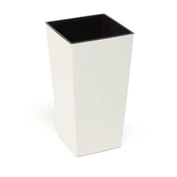 Горшок Lamela Finezja 30x30 см, пластик, бежевый