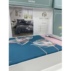 Комплект постельного белья First Home FS-551, пододеяльник 200х220 см, простыня 240х260 см, наволочки 50х70 см, сатин, разноцветный