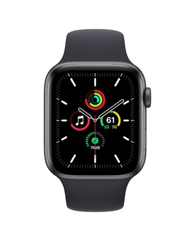 Ağıllı saat Apple Watch SE GPS 44mm Space Grey Aluminium Case with Midnight Sport Band (MKQ63LL/A)
