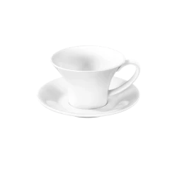 Чайная пара Wilmax 993169/AB, фарфор, 180 мл