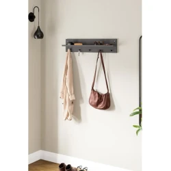 Вешалка Art Mebel Art_asilqan_11, ламинат, антрацит, 20х80 см Вешалка Art Mebel Art_asilqan_11, ламинат, антрацит, 20х80 см