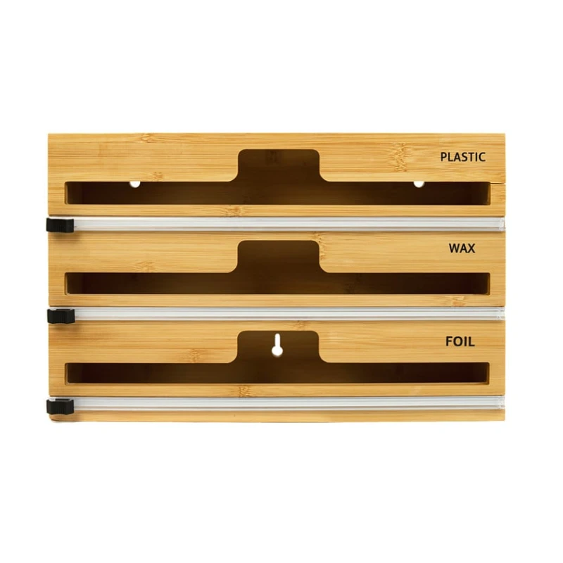 Органайзер для фольги и пищевой пленки MG-01, 33.5x21.6x7.2 см, бамбук, коричневый