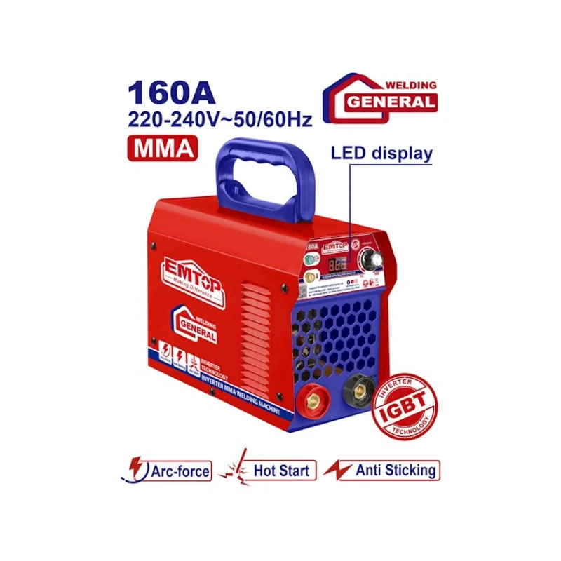 Сварочный инвертор MMA Emtop EWDEM16501