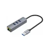USB хаб Hoco HB34 Silver