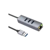 USB хаб Hoco HB34 Silver