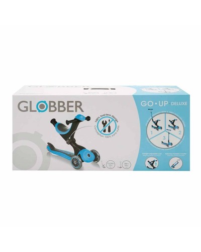 Yığılan skuter Globber Go Up Deluxe, mavi/qara