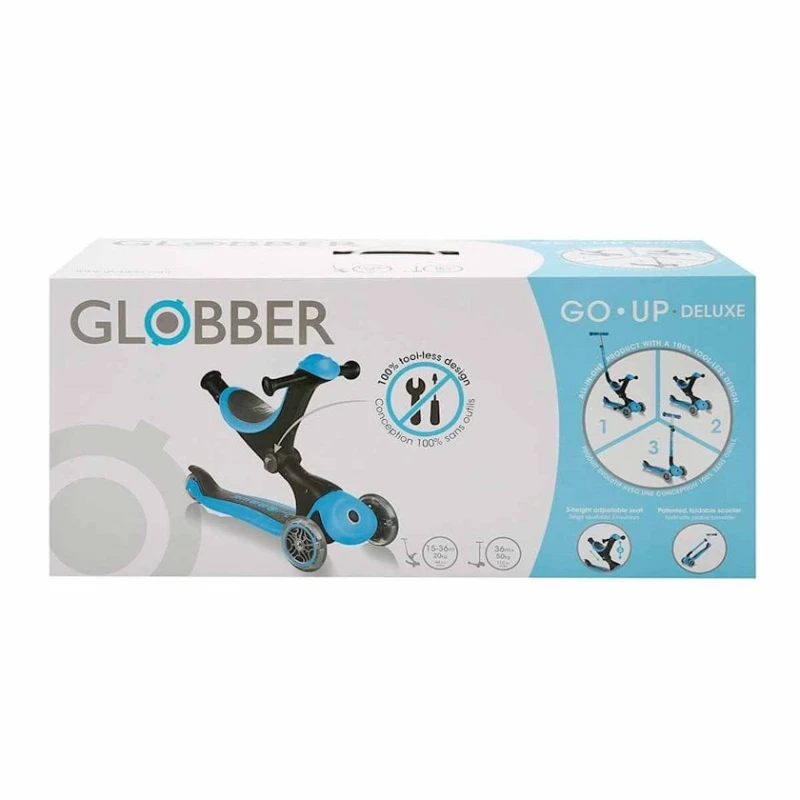 Складной скутер Globber Go Up Deluxe, синий/черный